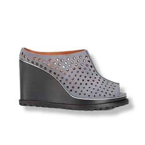 Rebecca Minkoff Hudson Mule In Grey Suede Size Women's 7